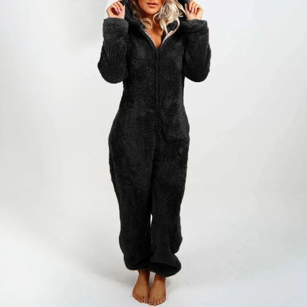 Combinaison teddy bear ludique pour femmes - Douceur et confort tout au long de la journée - Projet Paris