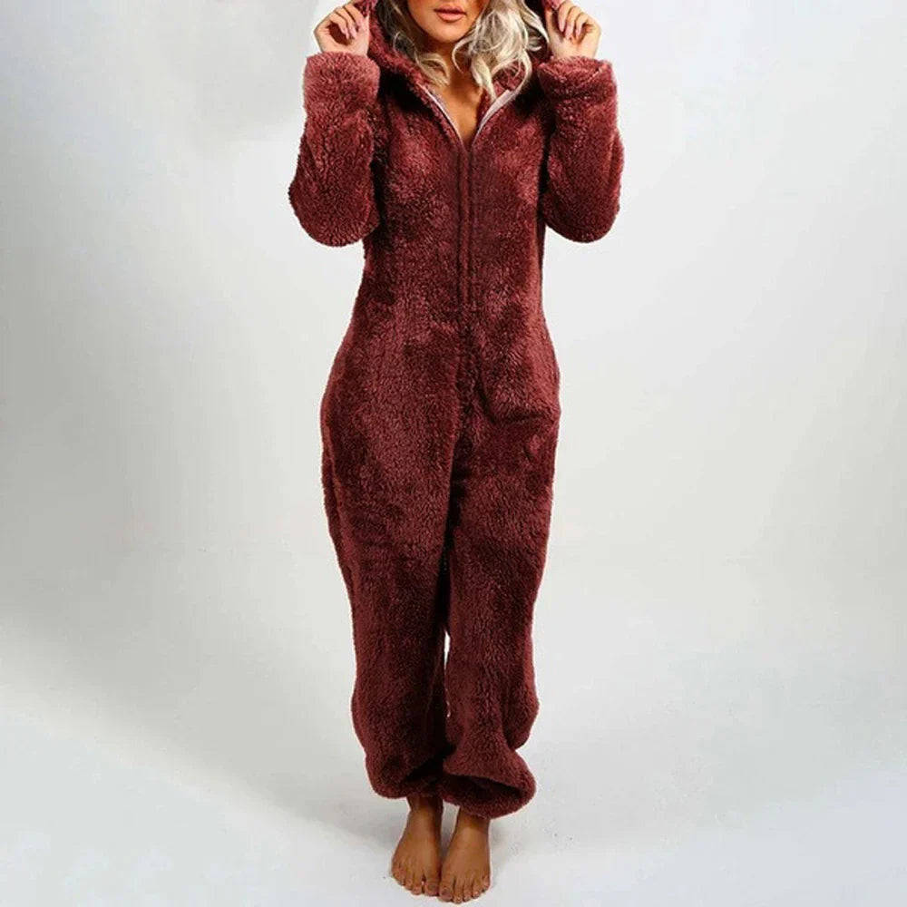 Combinaison teddy bear ludique pour femmes - Douceur et confort tout au long de la journée - Projet Paris