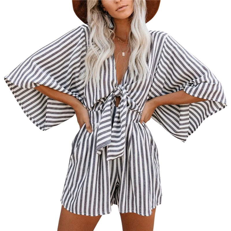 Playsuit avec Nœud - Projet Paris - Casual et stylé - Confortable pour l'été