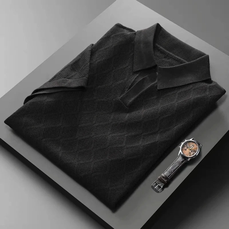 Polo en coton tricoté homme – Élégance décontractée – Projet Paris – Confort et design moderne