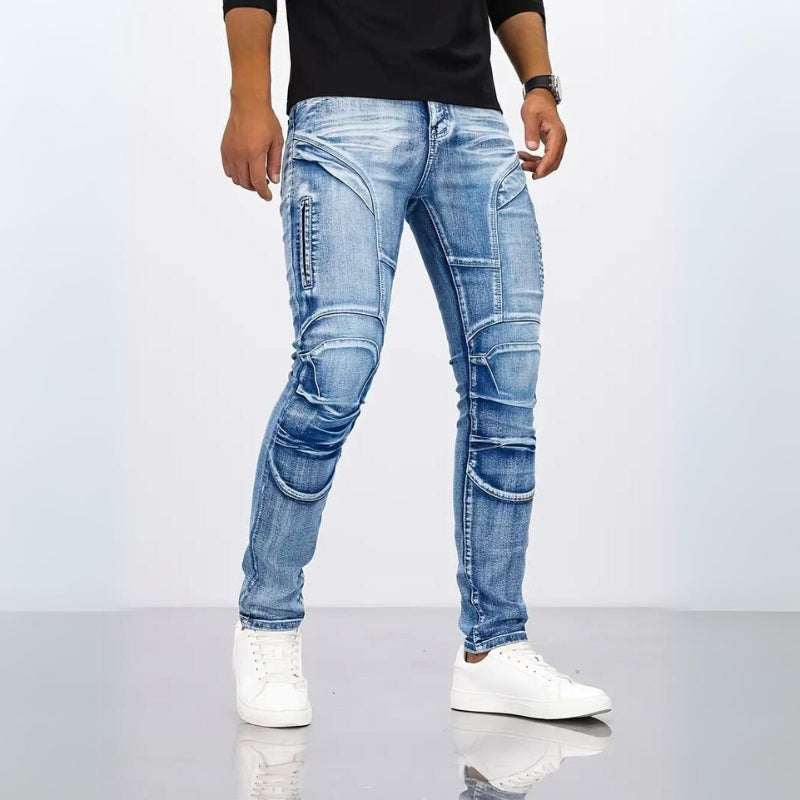 Jean slim en denim - Urban Hype™ - Projet Paris - Coupe ajustée - Confort stretch