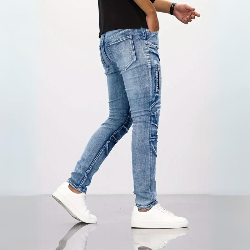 Jean slim en denim - Urban Hype™ - Projet Paris - Coupe ajustée - Confort stretch
