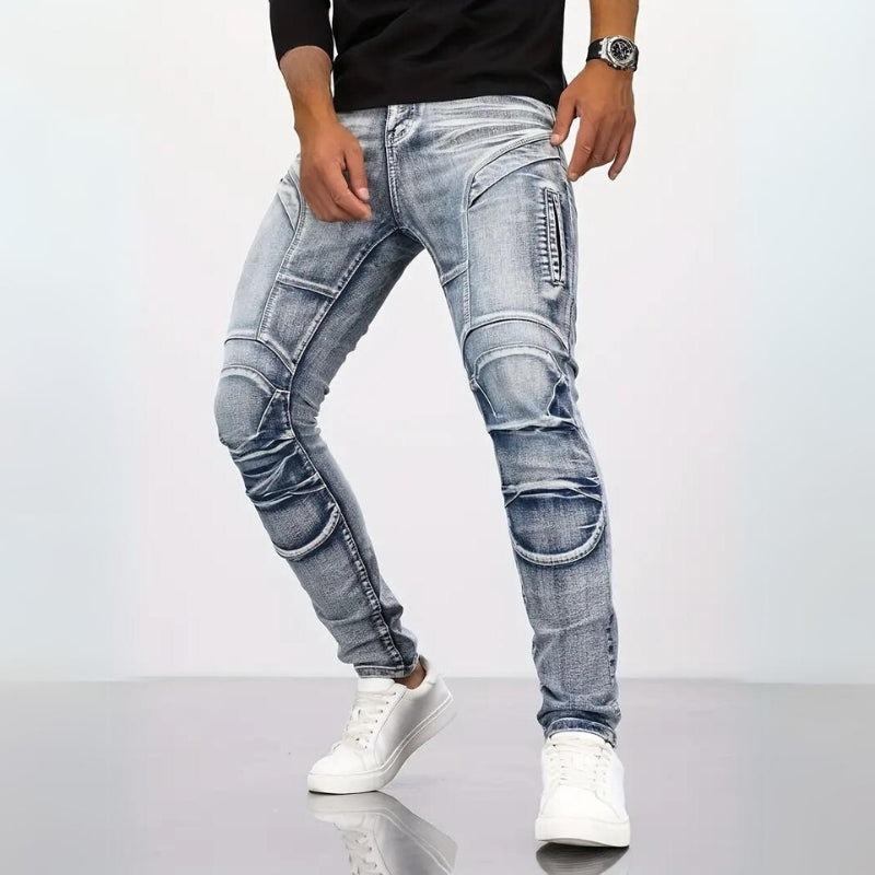 Jean slim en denim - Urban Hype™ - Projet Paris - Coupe ajustée - Confort stretch