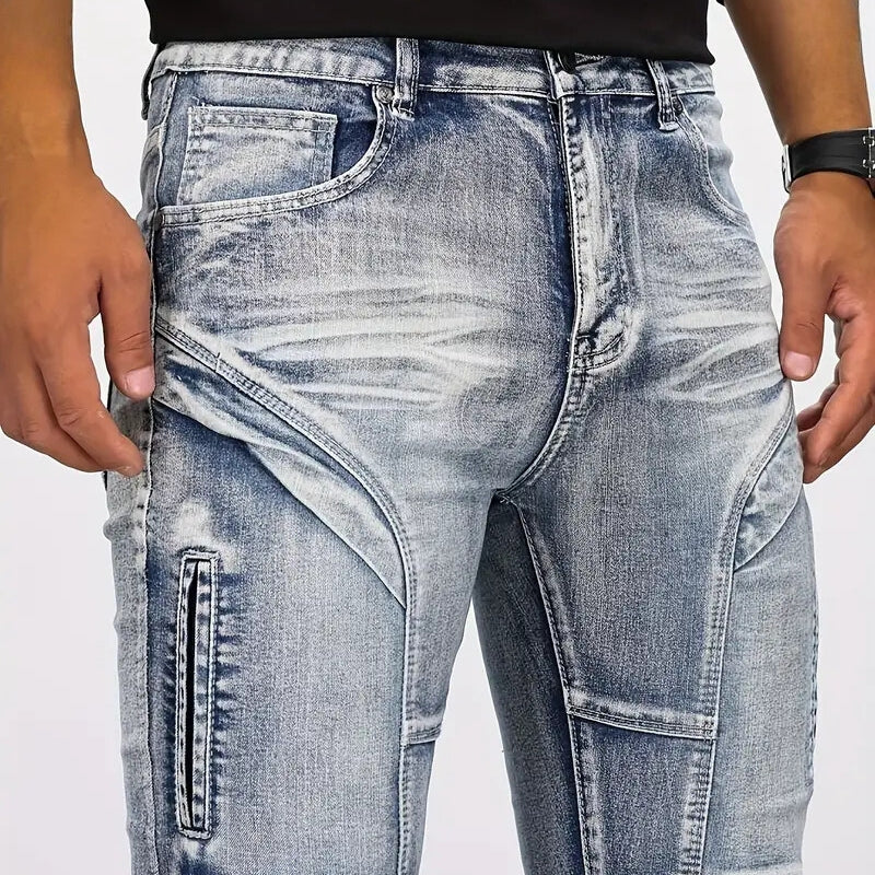 Jean slim en denim - Urban Hype™ - Projet Paris - Coupe ajustée - Confort stretch