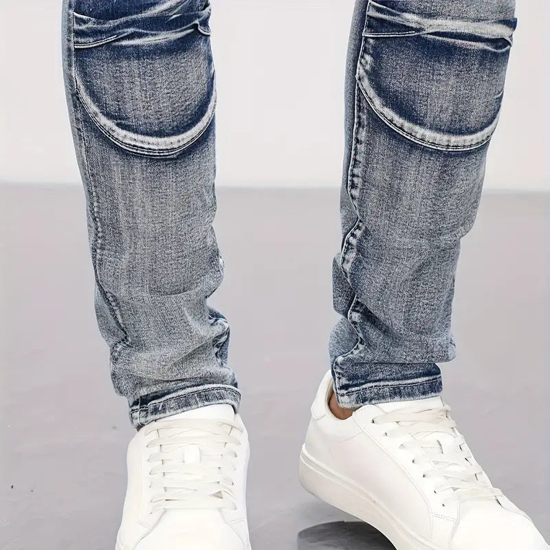 Jean slim en denim - Urban Hype™ - Projet Paris - Coupe ajustée - Confort stretch