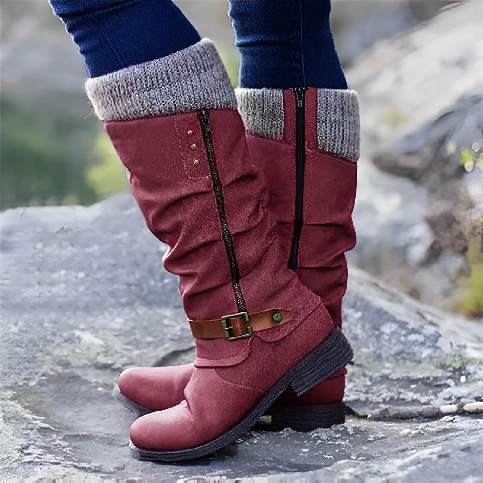 BlissStep - Bottes chaudes hauteur mollet - Pour femmes - Projet Paris - Confort et chaleur