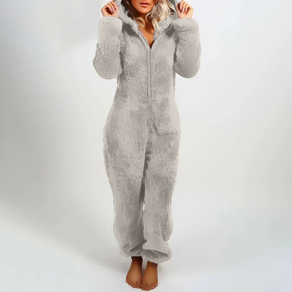 Combinaison teddy bear ludique pour femmes - Douceur et confort tout au long de la journée - Projet Paris