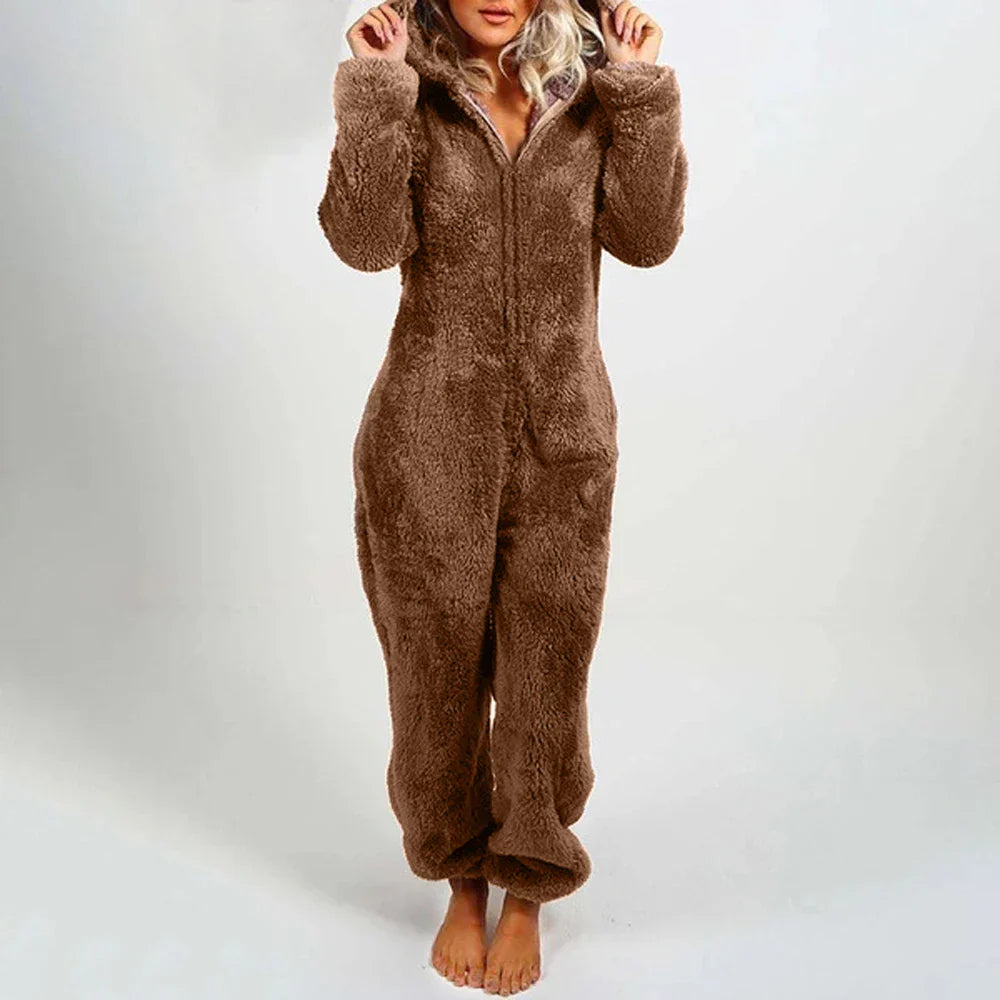 Combinaison teddy bear ludique pour femmes - Douceur et confort tout au long de la journée - Projet Paris