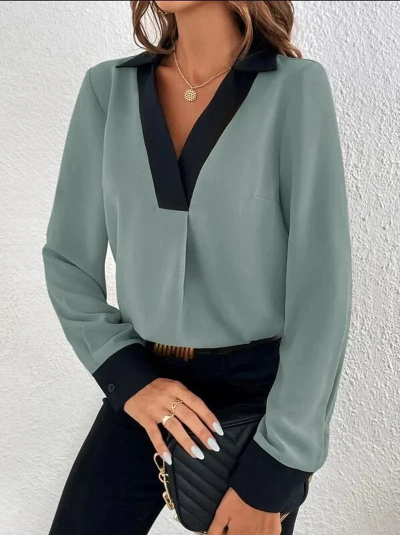 Blouse business femme - Chemisier à manches longues - Projet Paris - Chic, professionnelle