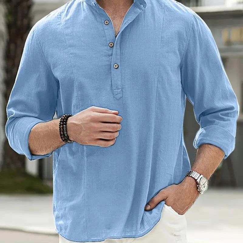 Chemise en lin pour hommes - Décontractée - Projet Paris - Confort et respirabilité