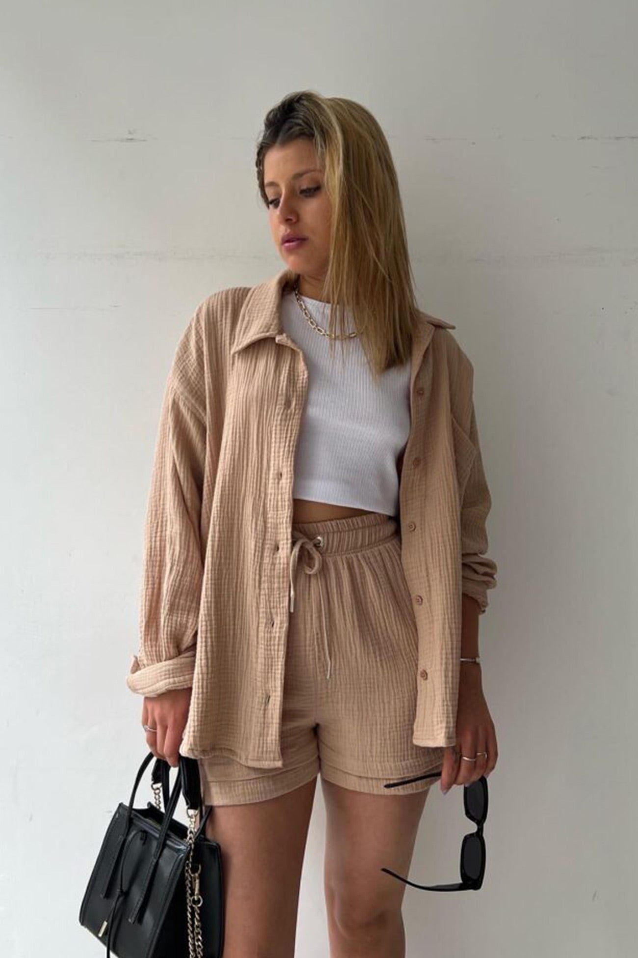 Ensemble Chemise et Short Femme Manches Longues – Projet Paris – Chic et confortable