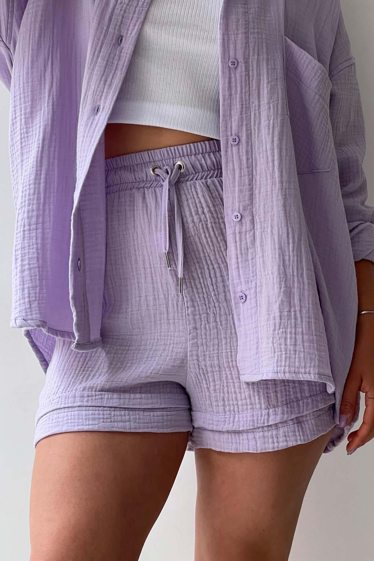 Ensemble Chemise et Short Femme Manches Longues – Projet Paris – Chic et confortable