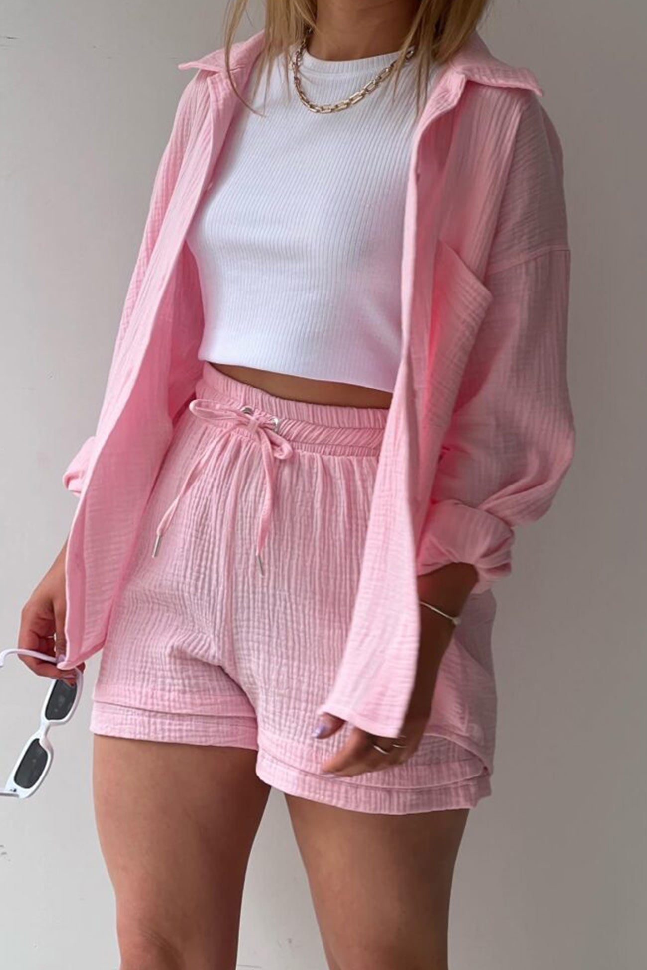 Ensemble Chemise et Short Femme Manches Longues – Projet Paris – Chic et confortable