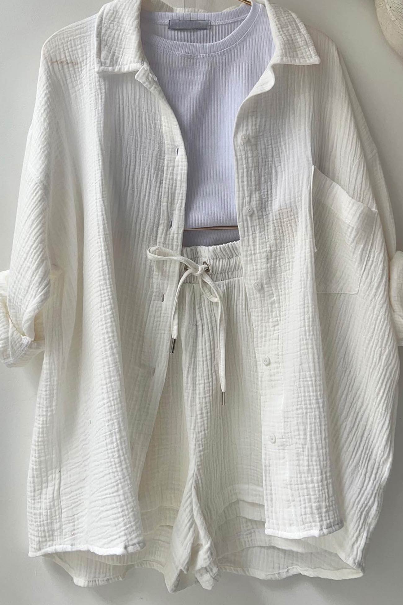 Ensemble Chemise et Short Femme Manches Longues – Projet Paris – Chic et confortable