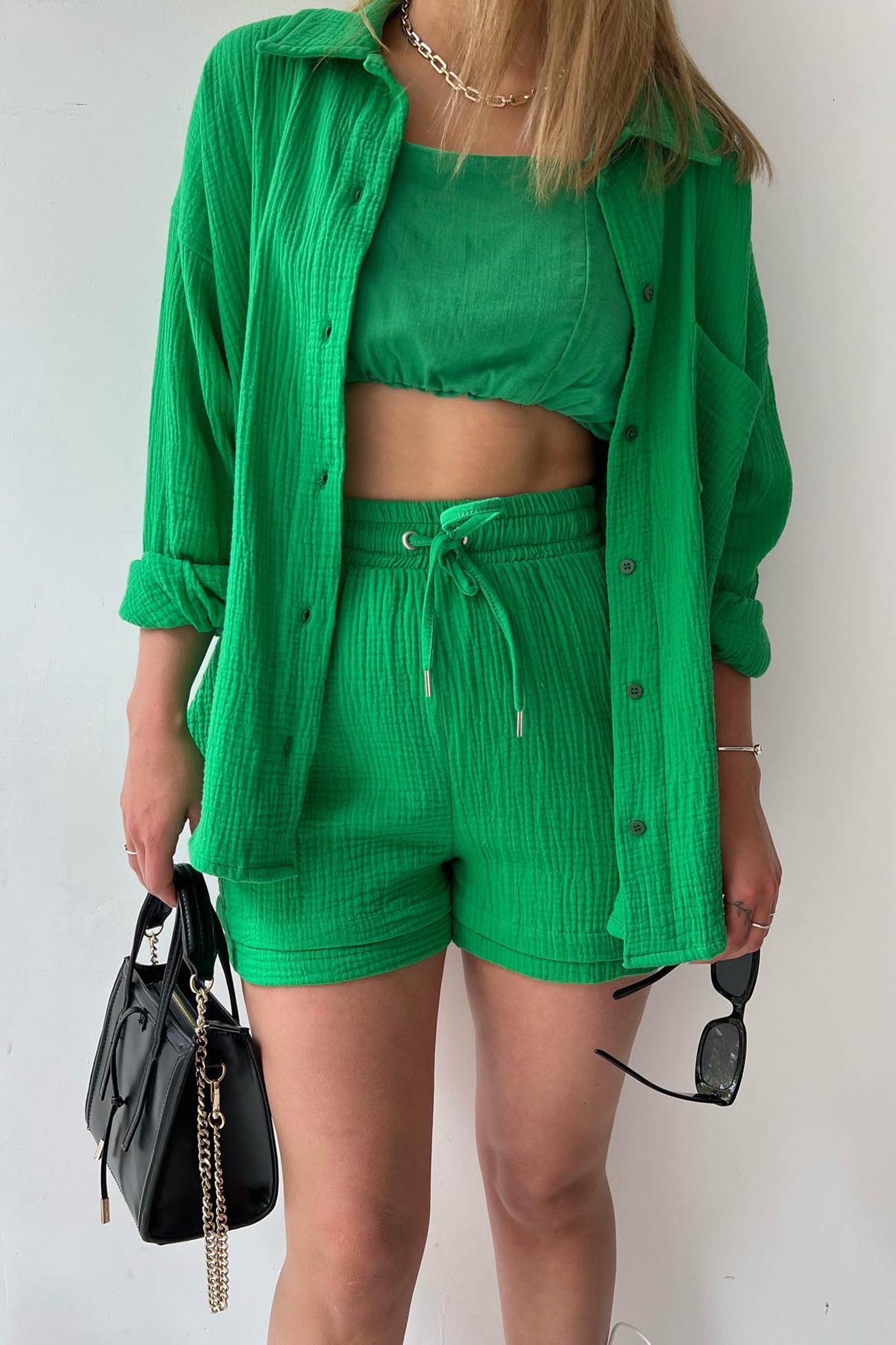 Ensemble Chemise et Short Femme Manches Longues – Projet Paris – Chic et confortable