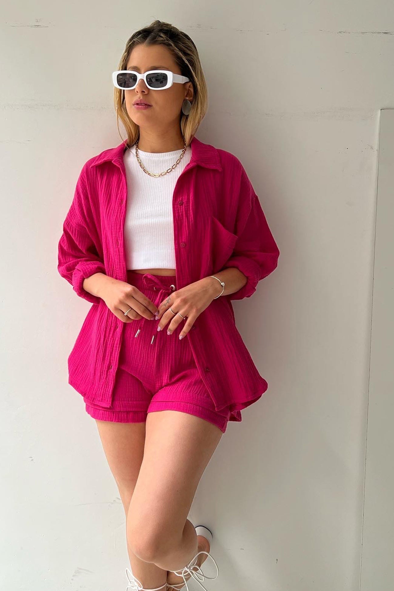 Ensemble Chemise et Short Femme Manches Longues – Projet Paris – Chic et confortable