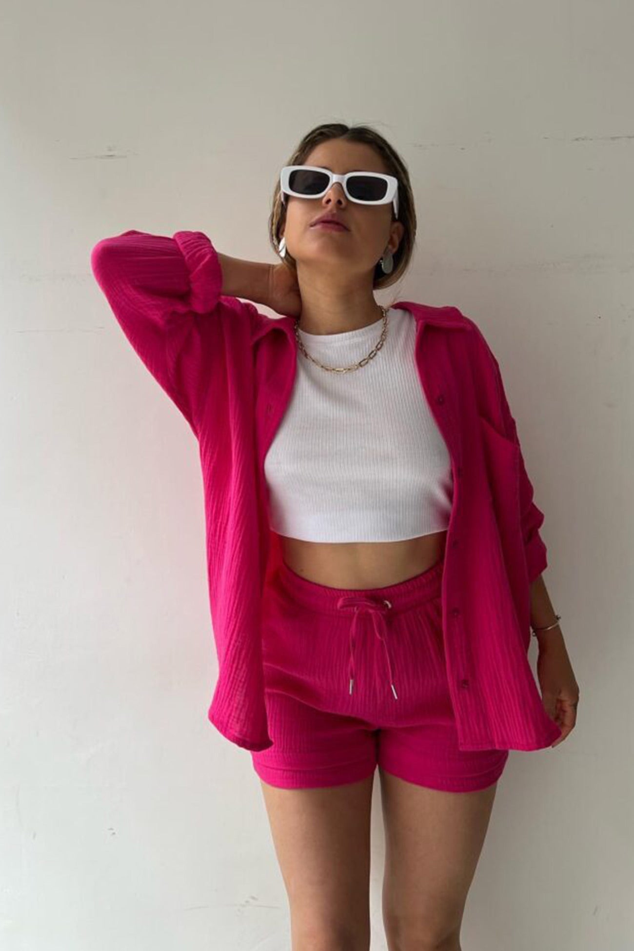 Ensemble Chemise et Short Femme Manches Longues – Projet Paris – Chic et confortable