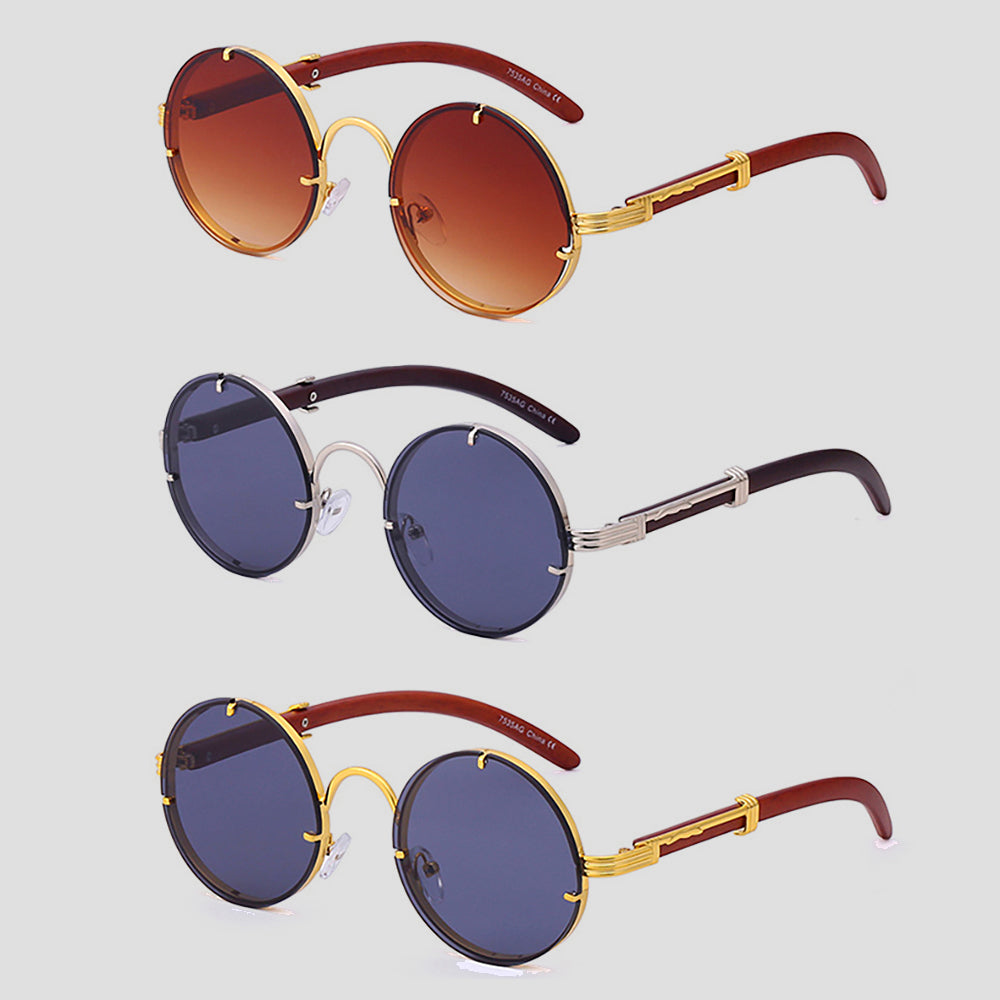 Lunettes de soleil rondes rétro – Projet Paris – Look vintage – Protection UV