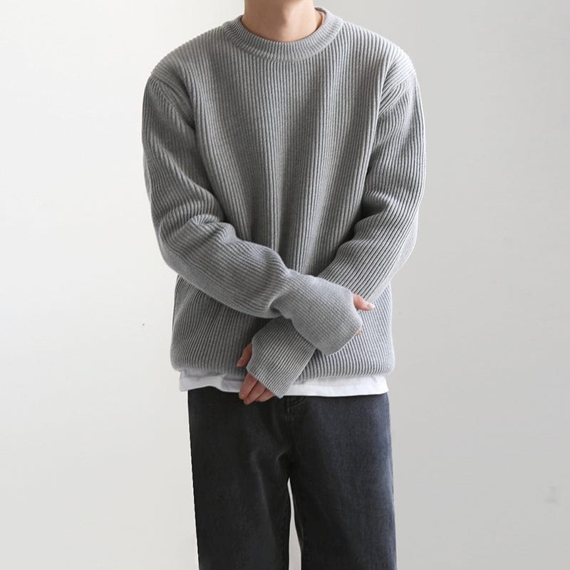 Pull à col rond pour hommes - Confort et style intemporel - Projet Paris - Idéal pour une tenue casual