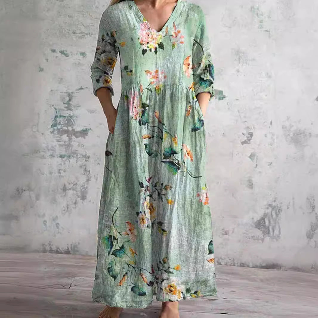 Floral Grace Dress - Projet Paris - Élégante Robe d'Été