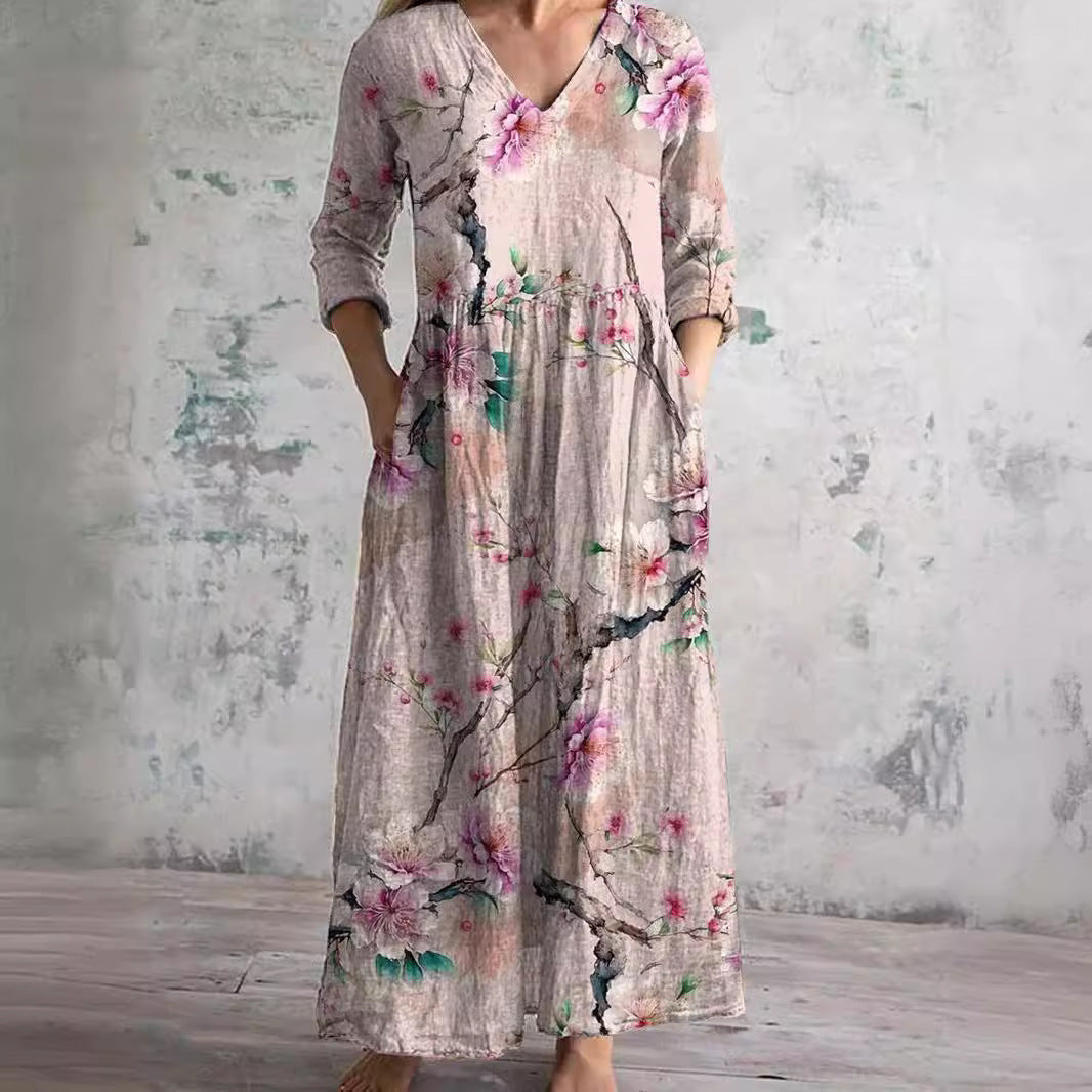 Floral Grace Dress - Projet Paris - Élégante Robe d'Été