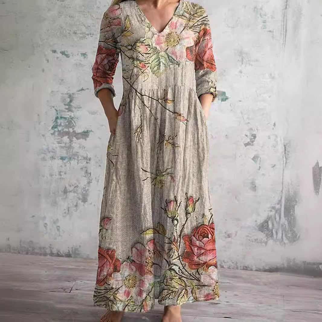 Floral Grace Dress - Projet Paris - Élégante Robe d'Été
