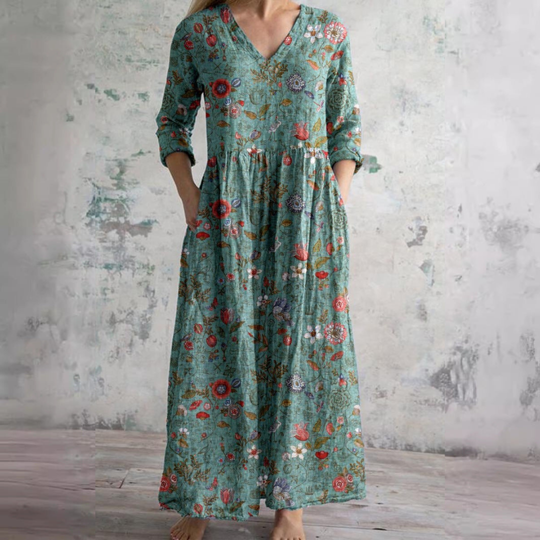 Floral Grace Dress - Projet Paris - Élégante Robe d'Été