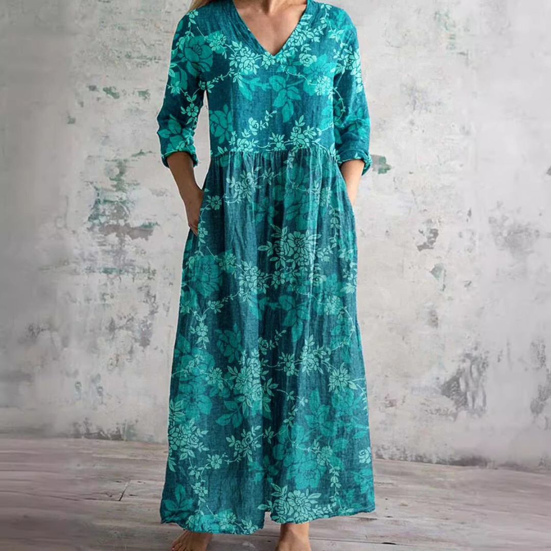 Floral Grace Dress - Projet Paris - Élégante Robe d'Été