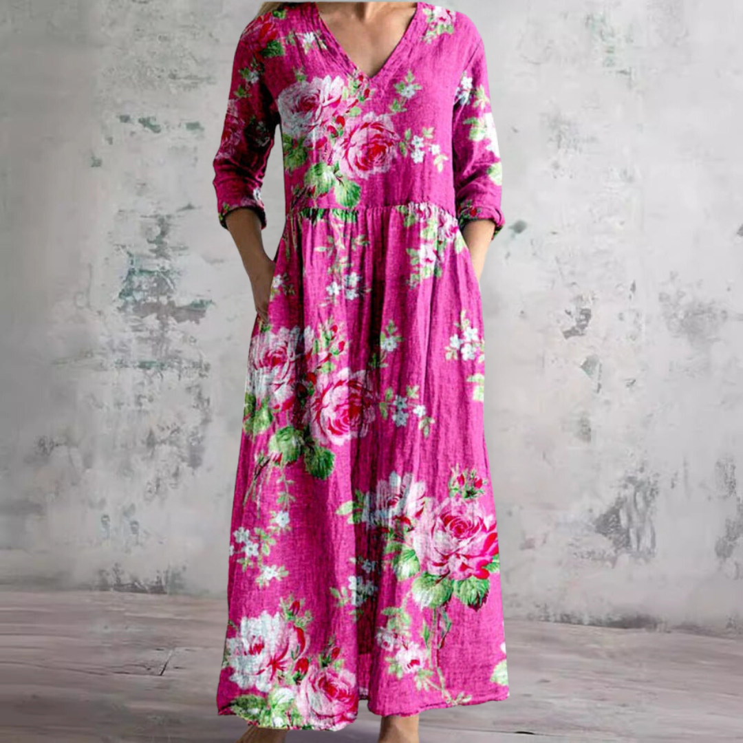 Floral Grace Dress - Projet Paris - Élégante Robe d'Été