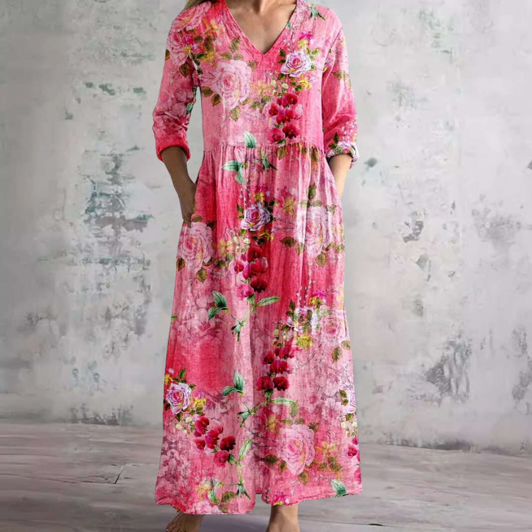 Floral Grace Dress - Projet Paris - Élégante Robe d'Été