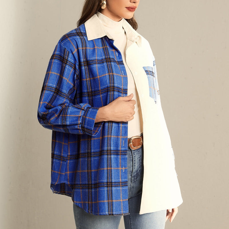 Blouse patchwork - Rileys - Projet Paris - Design original - Toucher doux et léger