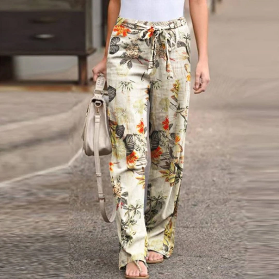 Pantalon décontracté imprimé fleuri - Projet Paris - Confort et style unique
