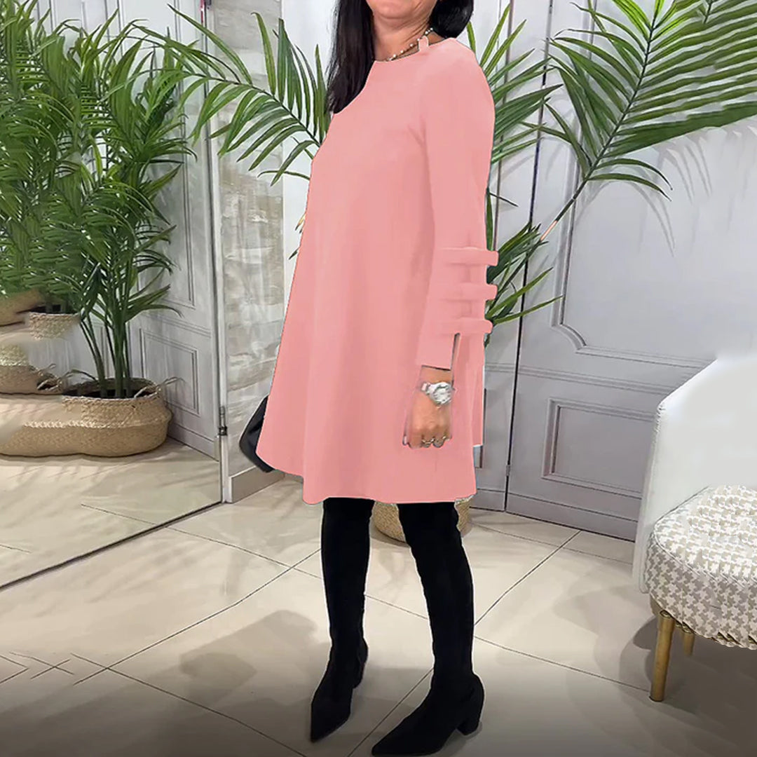 Robe décontractée à manches longues pour femmes - Confortable - Projet Paris - Look casual -