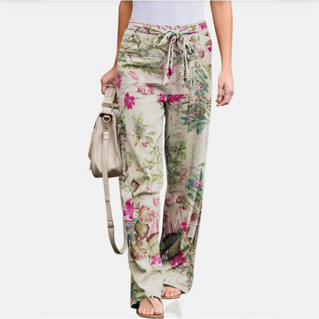 Pantalon décontracté imprimé fleuri - Projet Paris - Confort et style unique