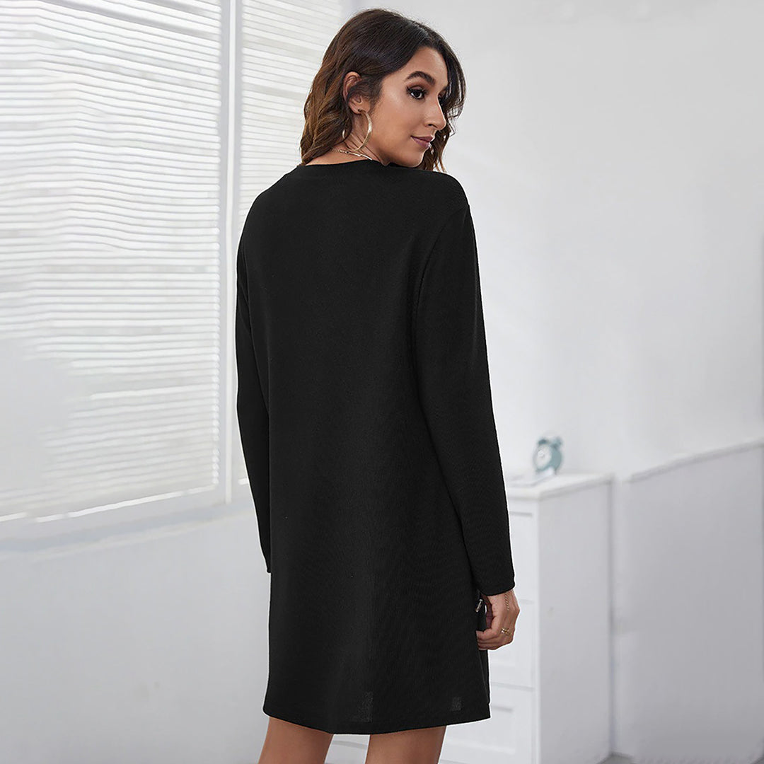 Robe à manches longues - Élégance intemporelle - Projet Paris - Adaptée à toutes les occasions