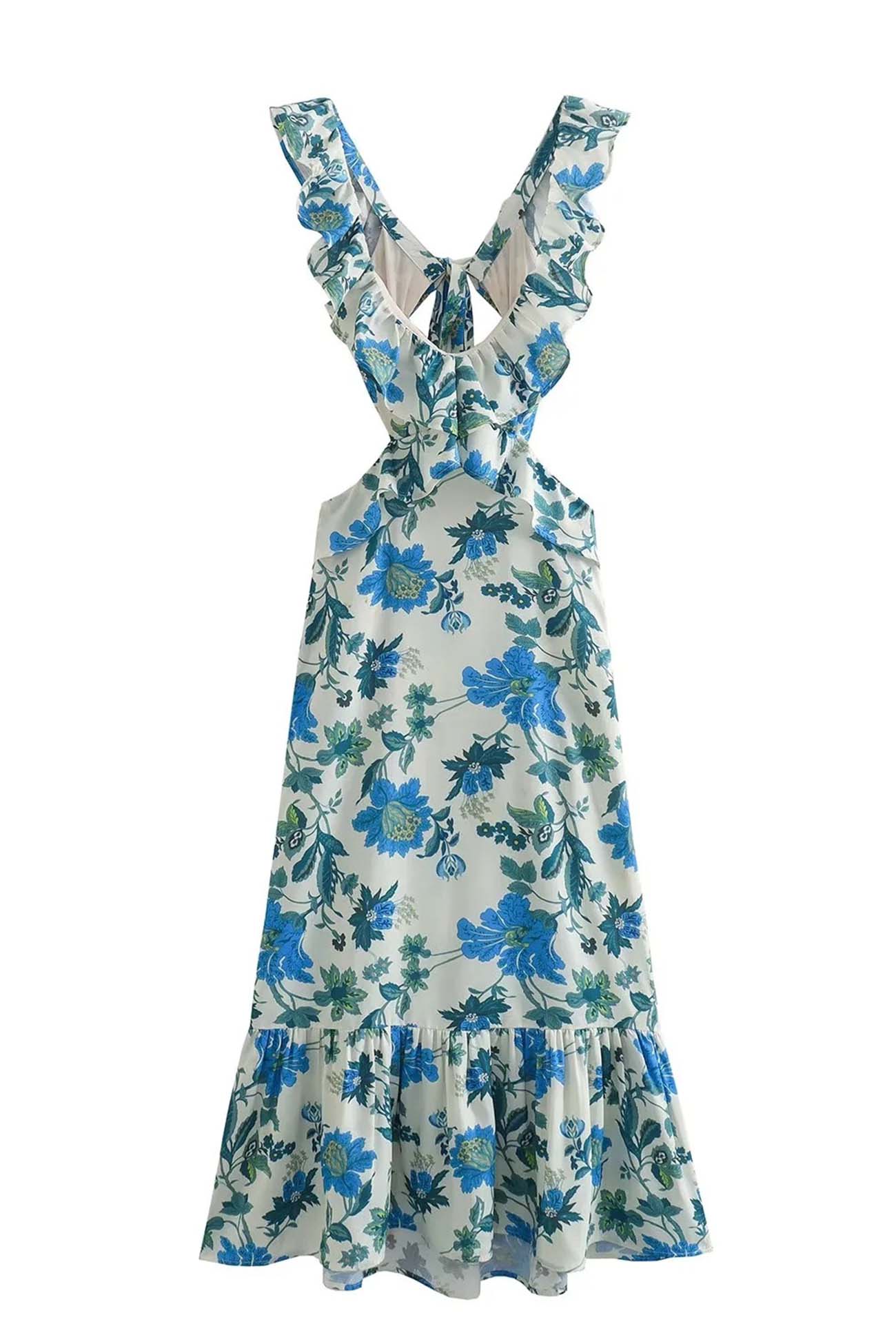 Robe à Volants Fleurie - Projet Paris - Look romantique - Parfaite pour un style bohème