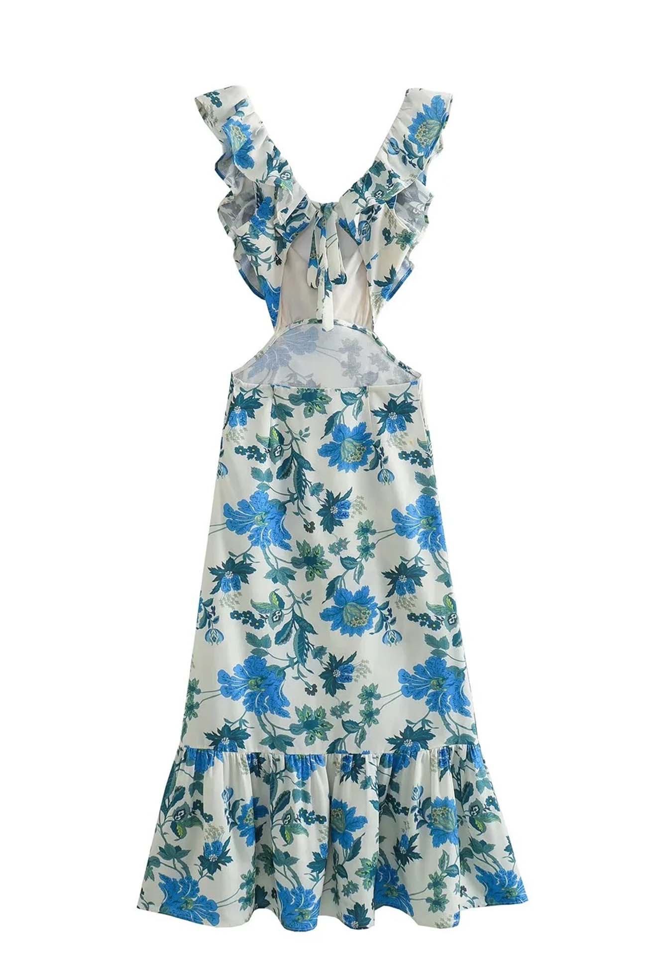 Robe à Volants Fleurie - Projet Paris - Look romantique - Parfaite pour un style bohème