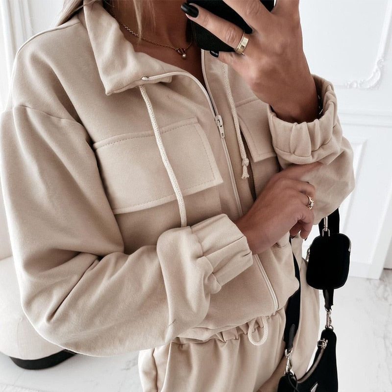 Ensemble Cargo Automnal pour Femmes - Projet Paris - Style tendance et confort inégalé