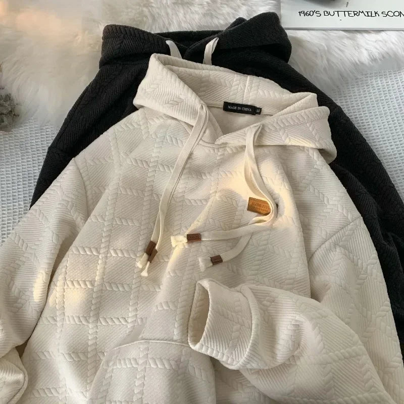 Hoodie oversize à carreaux SP1 - Style Décontracté - Projet Paris - Design cool, Parfait pour un look relax et tendance