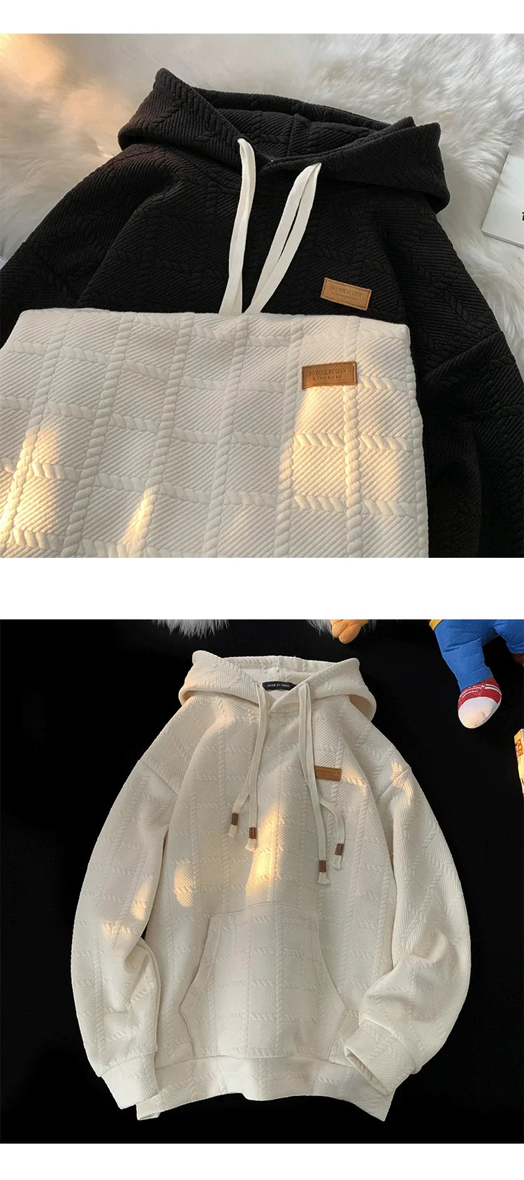 Hoodie oversize à carreaux SP1 - Style Décontracté - Projet Paris - Design cool, Parfait pour un look relax et tendance
