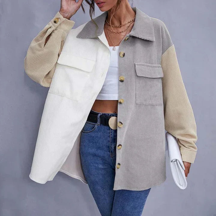 Veste en cordon structuré à boutons pour femmes - Projet Paris - Tendance et confortable