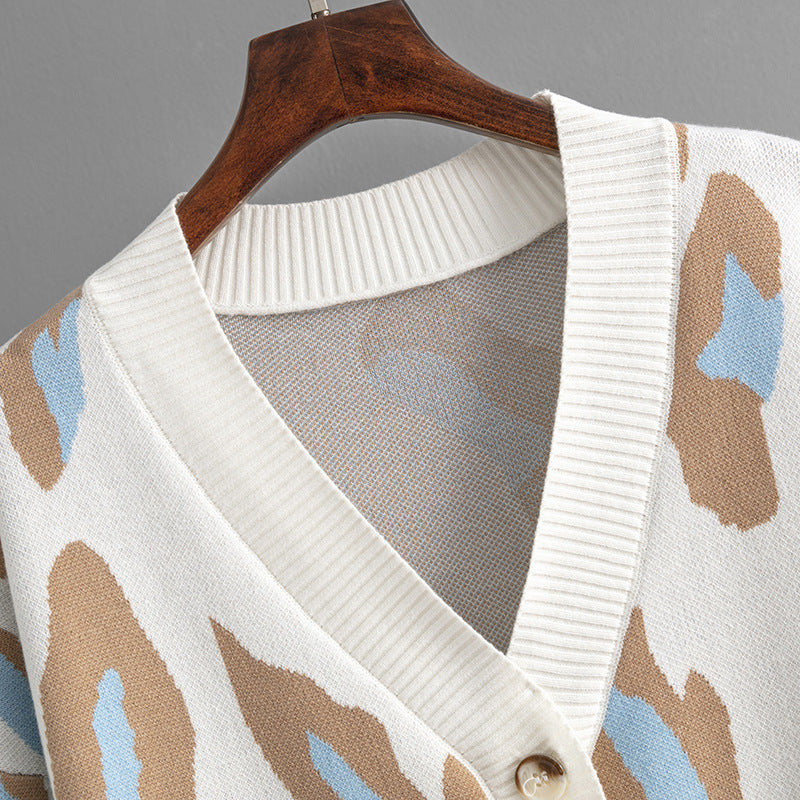 Cardigan ouvert imprimé élégant et unique pour femmes - Projet Paris - Superposition chic