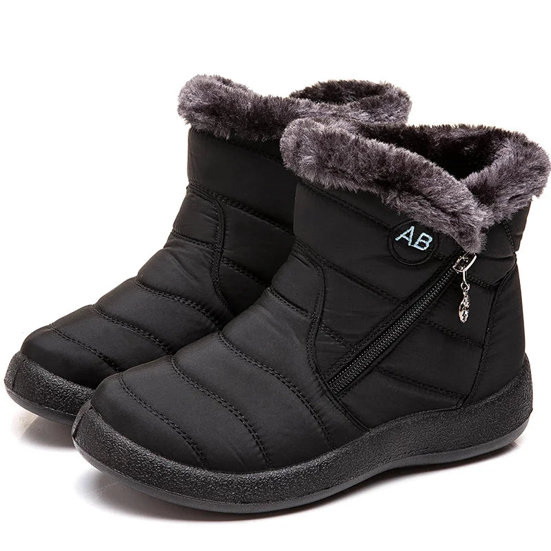 Bottes d'hiver pour femmes avec fourrure - Projet Paris - Confort et chaleur - Parfaites pour l'hiver rigoureux