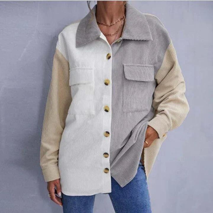 Veste en cordon structuré à boutons pour femmes - Projet Paris - Tendance et confortable