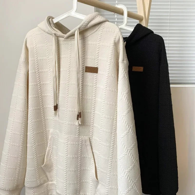 Hoodie oversize à carreaux SP1 - Style Décontracté - Projet Paris - Design cool, Parfait pour un look relax et tendance
