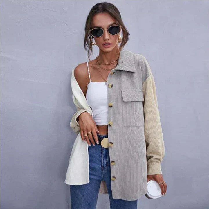 Veste en cordon structuré à boutons pour femmes - Projet Paris - Tendance et confortable
