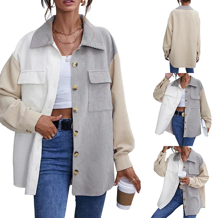 Veste en cordon structuré à boutons pour femmes - Projet Paris - Tendance et confortable