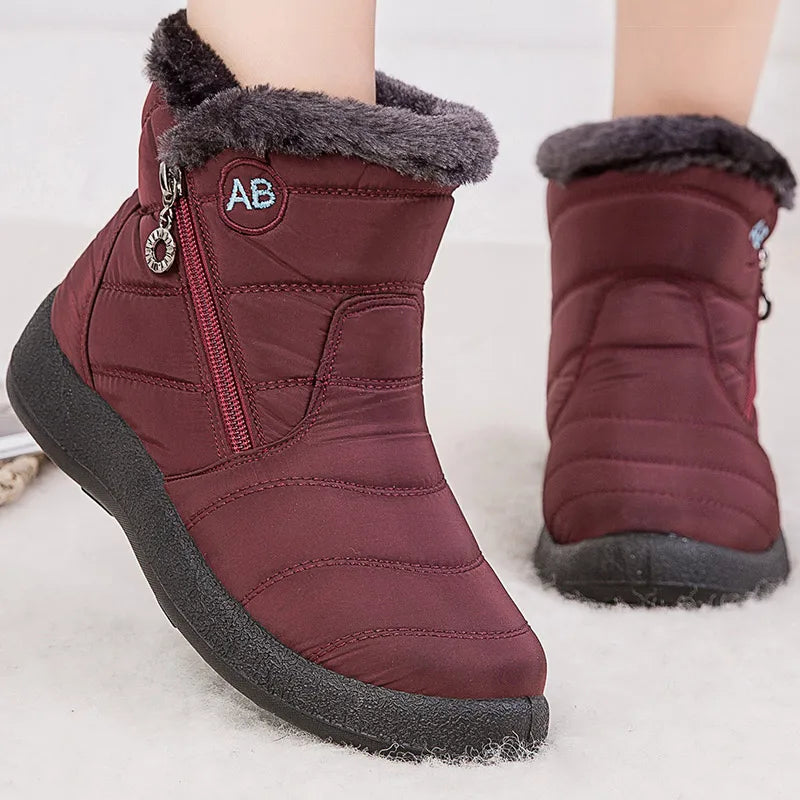Bottes d'hiver pour femmes avec fourrure - Projet Paris - Confort et chaleur - Parfaites pour l'hiver rigoureux