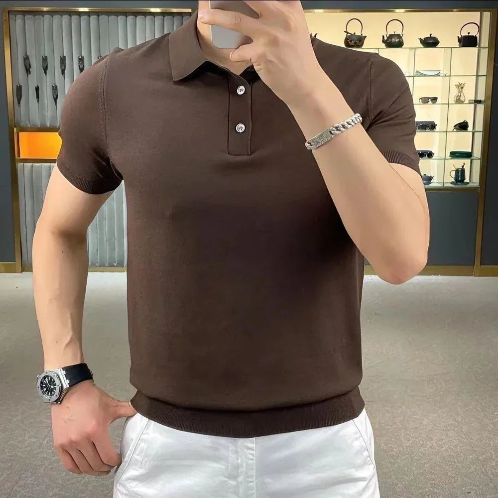 Polo homme à manches courtes – Projet Paris – Style décontracté et confortable