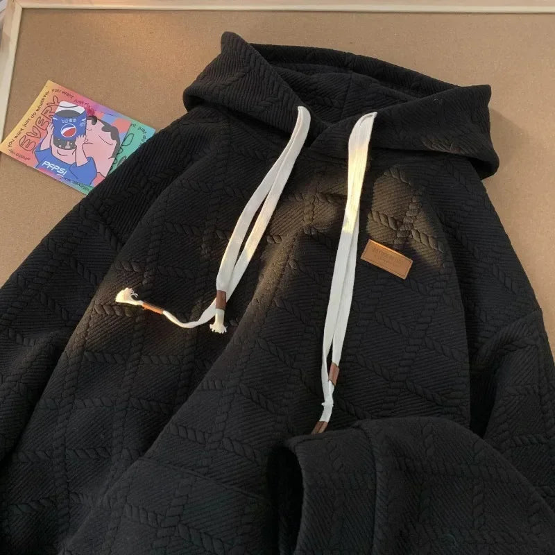 Hoodie oversize à carreaux SP1 - Style Décontracté - Projet Paris - Design cool, Parfait pour un look relax et tendance